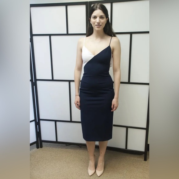 CUSHNIE ET OCHS Leah Colorblock Dress - Size 4 - Picture 11 of 11